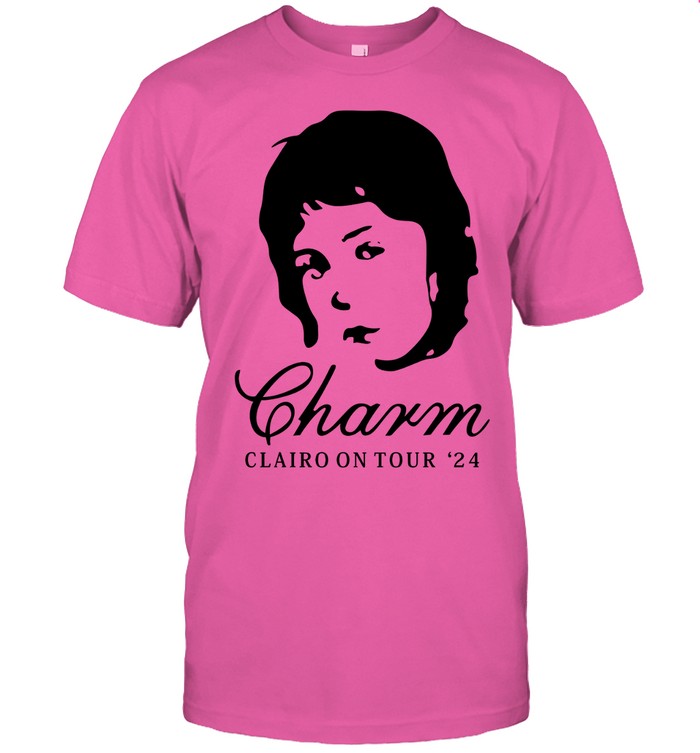 Clairo Charm On Tour 2024 Pink T Shirt | Custom prints store | T